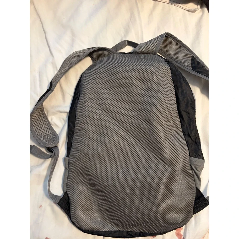 Travelon Backpack Packable Ripstop Black Grey Lightweight‎ Travel 42817
